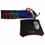 Combo 4-piece set (headphone, keyboard, mouse pad, mouse) (AS-1088)